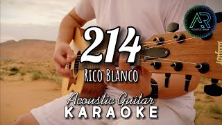 214 by Rico Blanco Lyrics  Acoustic Guitar Karaoke  Rivermaya [upl. by Drawyah]