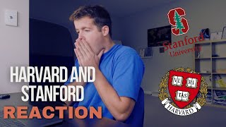 COLLEGE DECISION REACTIONS  Getting into HARVARD and STANFORD 5 MINUTES apart Emotional [upl. by Xineohp]