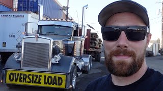 Hauling My First OVERSIZE Load In This truck [upl. by April607]