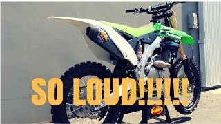 KX250F EXHUAST COMPILATION FMF MEGABOMB YOSHIMURA RS4 [upl. by Ednutabab]