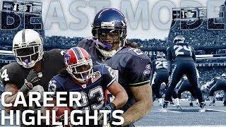 Marshawn Lynchs BEAST MODE Career Highlights  NFL Legends [upl. by Dominga249]