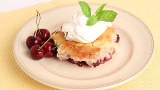 Homemade Cherry Cobbler Recipe  Laura Vitale  Laura in the Kitchen Episode 813 [upl. by Polky]