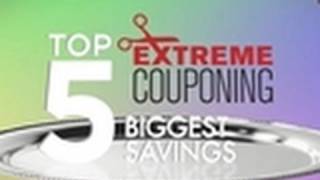 Top Five Biggest Coupon Savings  Extreme Couponing [upl. by Siari]