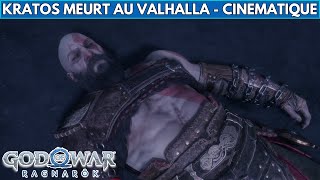 GOD OF WAR RAGNAROK  KRATOS MEURT AU VALHALLA ET FREYA LE REPÊCHE  CUT SCENE CINEMATIQUE [upl. by Bathesda]