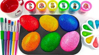 Satisfying Video Rainbow Mixing All Lollipop amp Color EGGS From My Rainbow Magic Candy amp Cutting ASMR [upl. by Nolahs]