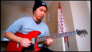 Silvertone SG copy review pt 2 using Roland Cube Street builtin effects [upl. by Nenad]