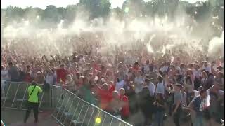 Hyde Park Fan Reaction to Trippier Free Kick 2018 [upl. by Nylac]