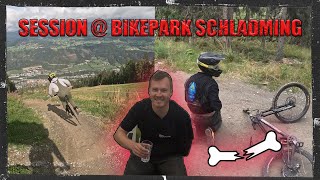 SCHLÜSSELBEIN GEBROCHEN I Session Bikepark Schladming [upl. by Sukramaj]