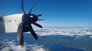 4k  Air Canada Dash8 Q400 Blasting out of SeaTac on a clear summer day  W ATC Audio [upl. by Cedar128]