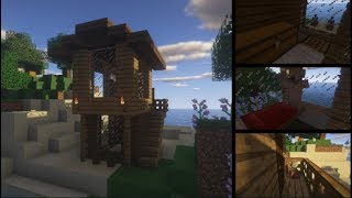 Comment faire une maison avec peu de ressources Minecraft [upl. by Atekihs]