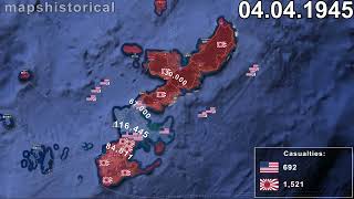 Battle of Okinawa in 1 minute using Google Earth [upl. by Noynek134]