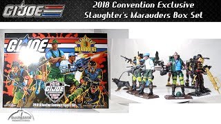 GI Joe 2018 Convention Exclusive Slaughters Marauders Set Unboxing and Review [upl. by Pazia]