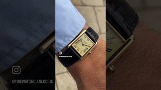 Cartier Tank Vermeil Quartz Box 25mm X 22mm Gold 20 Microns second hand watch FOR SALE cartier [upl. by Mclyman62]