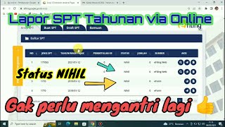 Cara Lapor SPT Tahunan dengan Status Nihil ✔️  Tahun 2023 [upl. by Frederiksen]