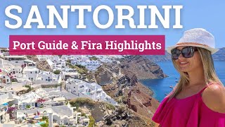 Santorini Cruise Port Guide  What to See in Fira 4K [upl. by Namruht895]