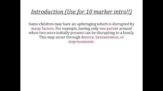 A2 OCR Psychology  Disrupted Families  Farrington [upl. by Greenland]