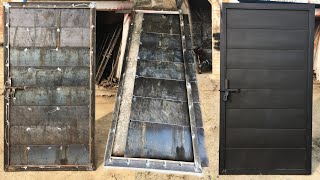 How to Make Home Large Iron Doors In The Factory [upl. by Elahcar]