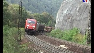 ELok BR185 mit Güterzug auf der Geislinger Steige aufwärts 20092009 [upl. by Bull489]