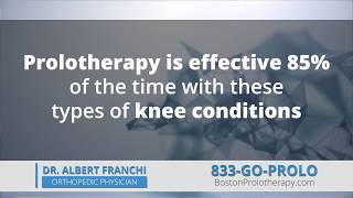 Boston Prolotherpys Dr Al Franchi talks about Knee Conditions [upl. by Euqinamod369]