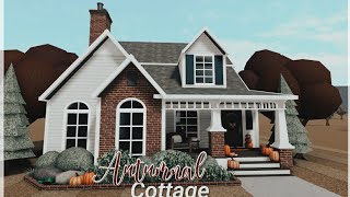 Bloxburg  Autumnal Cottage  52k Bloxburg Speedbuild🍁 [upl. by Reibaj]