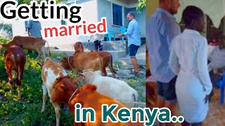 GIVING DOWRY IN AFRICAN VILLAGE 🇰🇪 Marriage ceremony [upl. by Bathesda450]