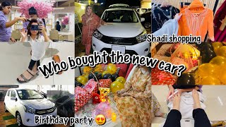 WHO BOUGHT THE NEW CAR  🩷FINALLY 😍 BIRTHDAY PARTY  GIFTS 😍 [upl. by Ecirehs]