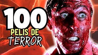 100 PELÍCULAS DE TERROR EN 10 MINUTOS [upl. by Ueik]