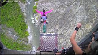 New Zealands highest bungy jump at 134 meters  Live More Fear Less [upl. by Aihsenot]