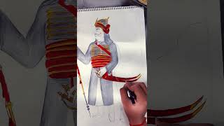 drawing of Maharana Pratap part 1 🌟 [upl. by Massey]