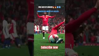 FC25  Direct free kick vs chelsea🥶 gaming manchesterunited football epl gameplay eafc25 [upl. by Downey]