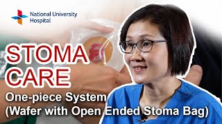 Stoma Care  One piece System Wafer with Open Ended Stoma Bag [upl. by Ayital]