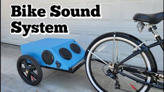 Bike Trailer Speaker Box  bluetooth  by CaliWood Specialty [upl. by Hobard]