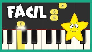 ESTRELLITA DÓNDE ESTÁS  PIANO FÁCIL  BEGINNER PIANO [upl. by Blanch]