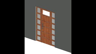 Door with Window in REVIT families [upl. by Epifano]