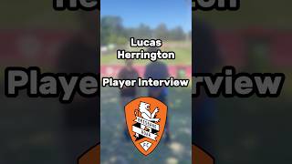 Player Interview Lucas Herrington 🎤 aleague ausfootball soccer [upl. by Hertz]