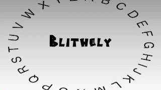 How to Say or Pronounce Blithely [upl. by Nade]