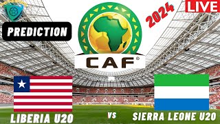 Liberia vs Sierra Leone Live Stream CAF U20 Africa Nations Cup 2025 Qualifier Commentary Score [upl. by Azne385]