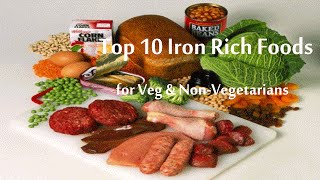 Top 10 Iron Rich Foods List Fruits amp Vegetables Rich in Iron Content for Pregnancy [upl. by Ardiedal909]