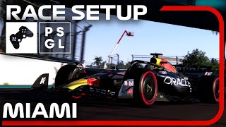 PSGL F1 23 MIAMI  Qualify Lap  RACE Setup 💪 [upl. by Shorter]