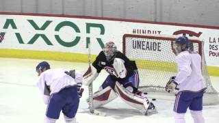 Montreal Canadiens Brendan Gallagher and Tomas Fleischmann following practice [upl. by Ivey558]