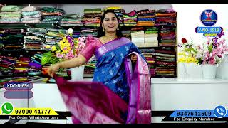 Mangagiri pattu saree with jumiki butta  wedding collection [upl. by Any]