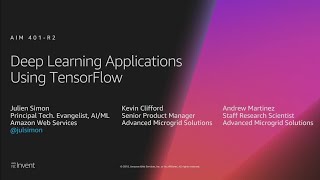 AWS reInvent 2018 Learning Applications Using TensorFlow Advanced Microgrid Solutions AIM401R2 [upl. by Shaw]