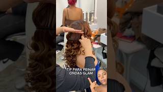 TIP PARA PEINAR ONDAS GLAM youtubeshorts peinadosfaciles ondas hairstyle shotrs tips [upl. by Rovert]