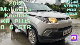 2017 Mahindra Kuv100 K6 PLUS D 6 STR 1169 KM 1ST OWNER DIESEL MANUAL caradvisorrafi kuv100 [upl. by Rivy68]