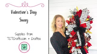 How to Make a Valentines Day SwagWreath Tutorail DIY [upl. by Finah]