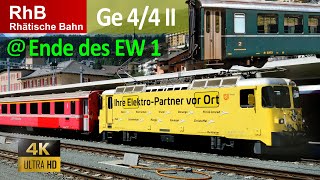 RhB Das Ende der Einheitswagen 1 der Rhätische Bahn in 4K noch lebt die Ge 44 II Rhaetian Railway [upl. by Busey]