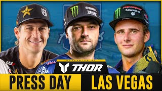 2024 Las Vegas SuperMotocross Finals  Press Day ft Webb Kitchen Craig [upl. by Adnohsal]