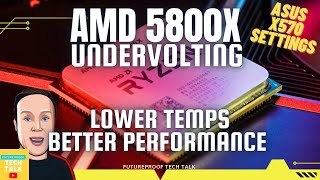 Ryzen 5800x Undervolt Bios Settings [upl. by Zanlog]