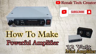 Powerful Amplifier 🔥 How To Make Amplifier At Home  Using PAM 8610 Board  Very Cheap Price [upl. by Laira]