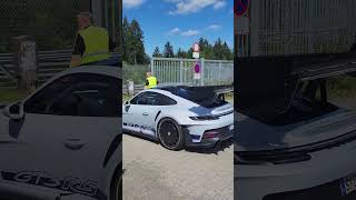 PORSCHE GT3 RS WITH MANTHEY RACING KIT Testing on the Nordschleife gt3rs porsche nordschleife [upl. by August]